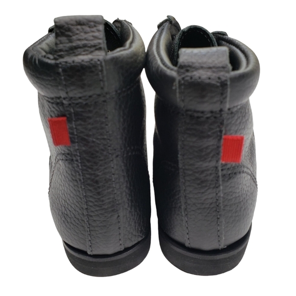 Marc Joseph | NIB Gramercy Black Grainy Leather Preppy High Top Booties Boy's 12 - Picture 5 of 14